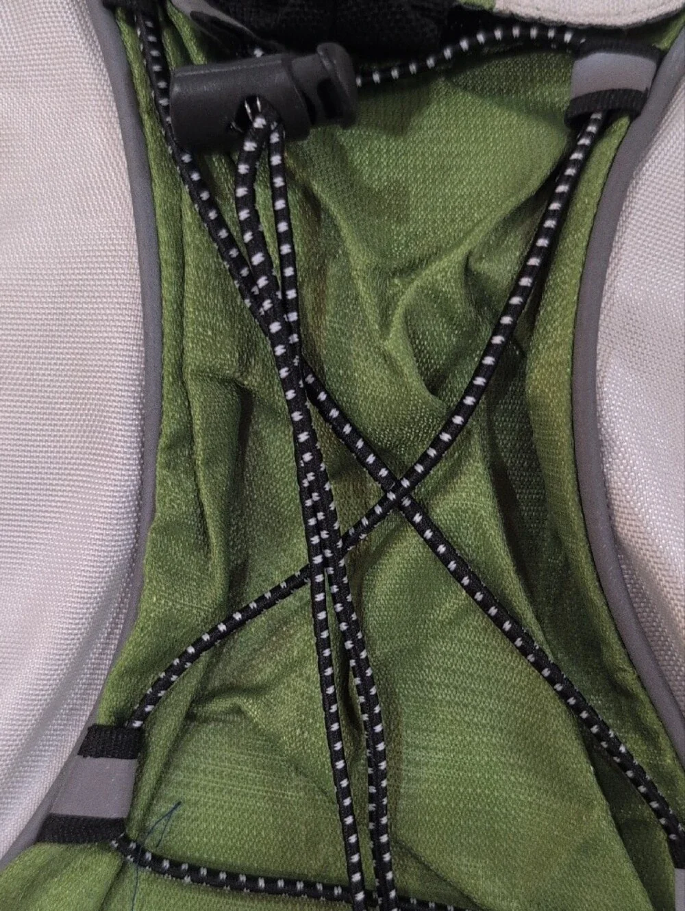 Green Hydration Backpack with Gray Accents